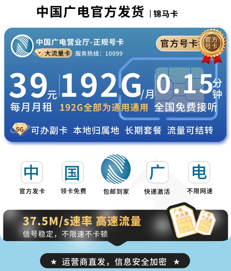 广电锦马卡39元192G通用流量+可发全国TOP.jpg